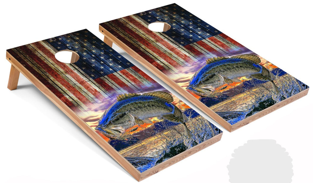 American Flag/fishing set