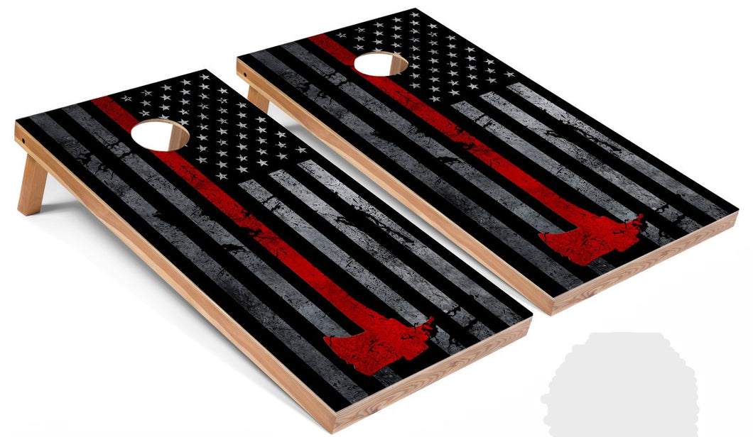 Red line axe flag set